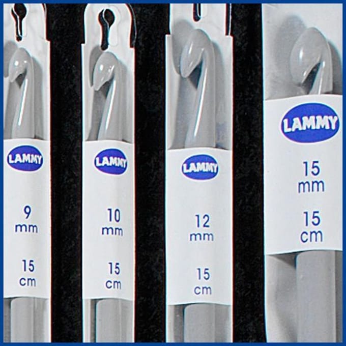 Lammy yarns plastic - huismerk haaknaald 6 mm