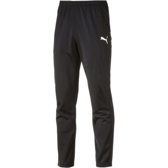 Puma Heren Liga Tapered Trainingsbroek (Zwart/Wit)