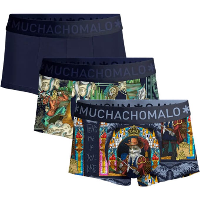 Muchachomalo Heren Trunks - 3 Pack - Maat 3XL - 95% Katoen - Mannen Onderbroek