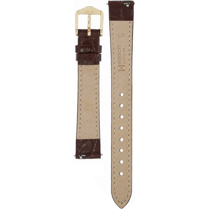 Hirsch 12302810-1-13 Crocograin Horlogeband