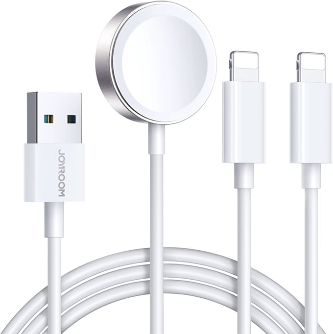 Joyroom - S-IW007 - 3-in-1 kabel USB-A magnetische oplader - Lightning 1,2m - wit
