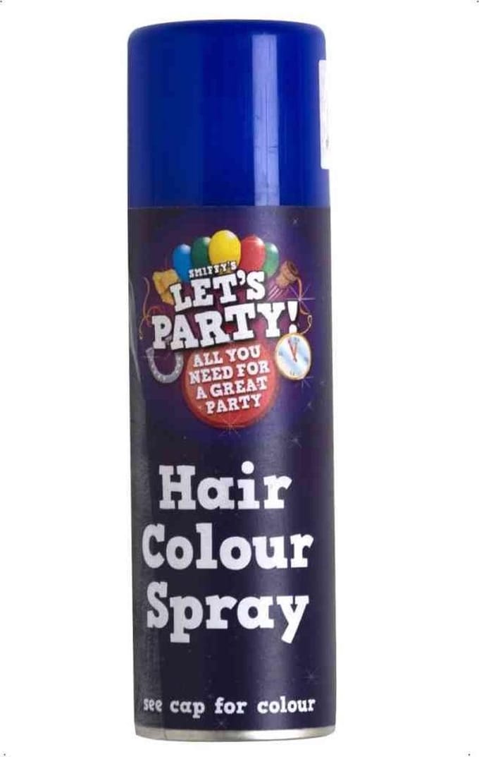 Smiffys - Hair Colour Haarlak - Blauw