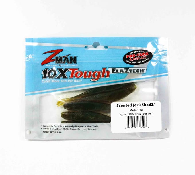 Zman Soft Lure Jerk ShadZ 4 Inch 5/Pack Motorolie (4506)