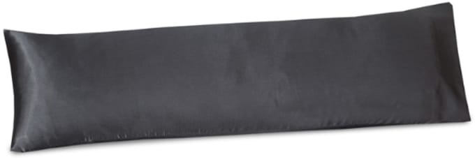 Beauty Silk - Satijnen Body Pillow Kussensloop - Antraciet - 40x145 cm - Glans Satijn