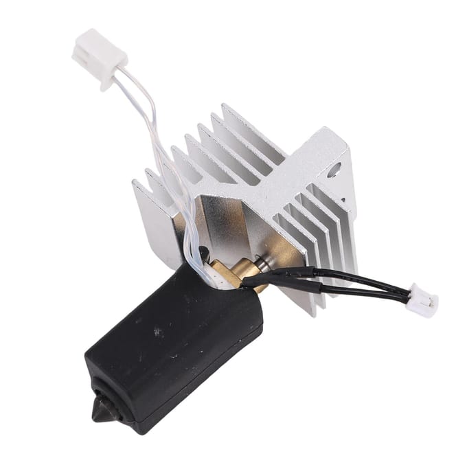 Vervangende Hotend Kit voor Elegoo Centauri Carbon 3D Printer 0.4mm Gehard Stalen Mondstuk Hot End Kit met Siliconen white
