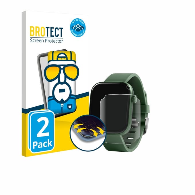 BROTECT - Screenprotector voor Reflex Active SERIES 40 1.85" - Folie Beschermfolie transparant volledig dekking - 2 Stuks
