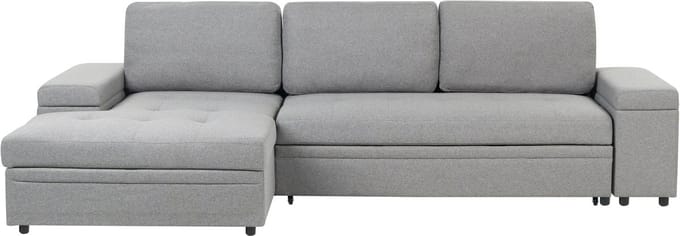 HRISEY - Hoekbank - Donkergrijs - Polyester
