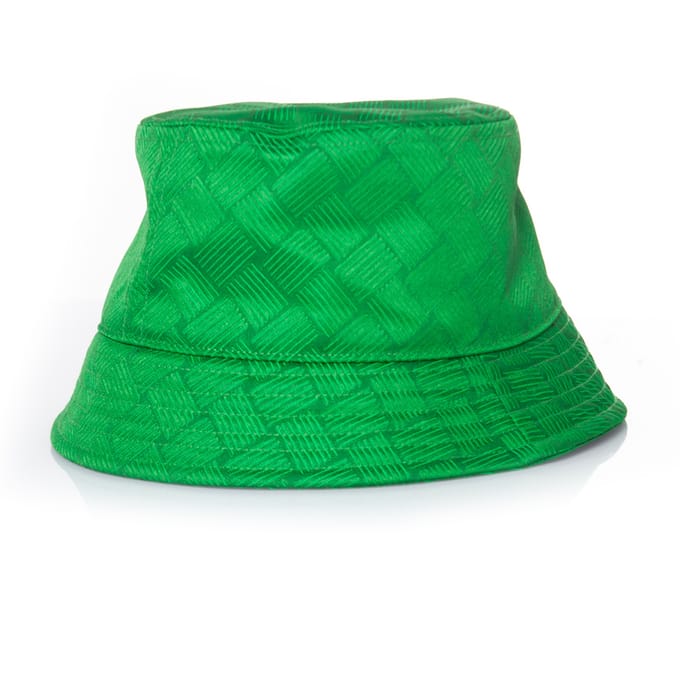 Bottega Veneta groene intrecciato vissershoed