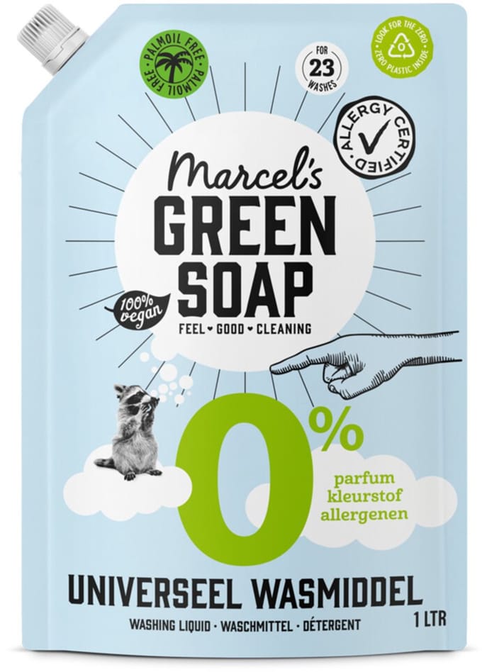 Marcel's Green Soap Wasmiddel Universeel 0% Navulling - 1000 ml