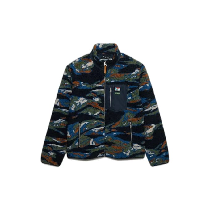 Superdry Jack Terrain Fleece Donkerblauw (navy) - Maat M - Heren