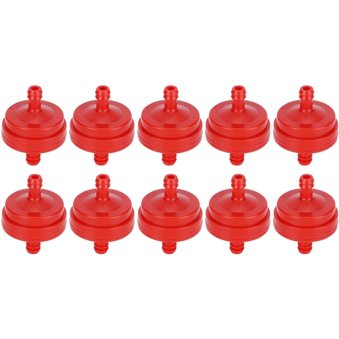 10 Pièces Élément de Filtre à Carburant Remplacement pour Briggs Stratton 298090 298090S Tondeuse à Gazon Rouge