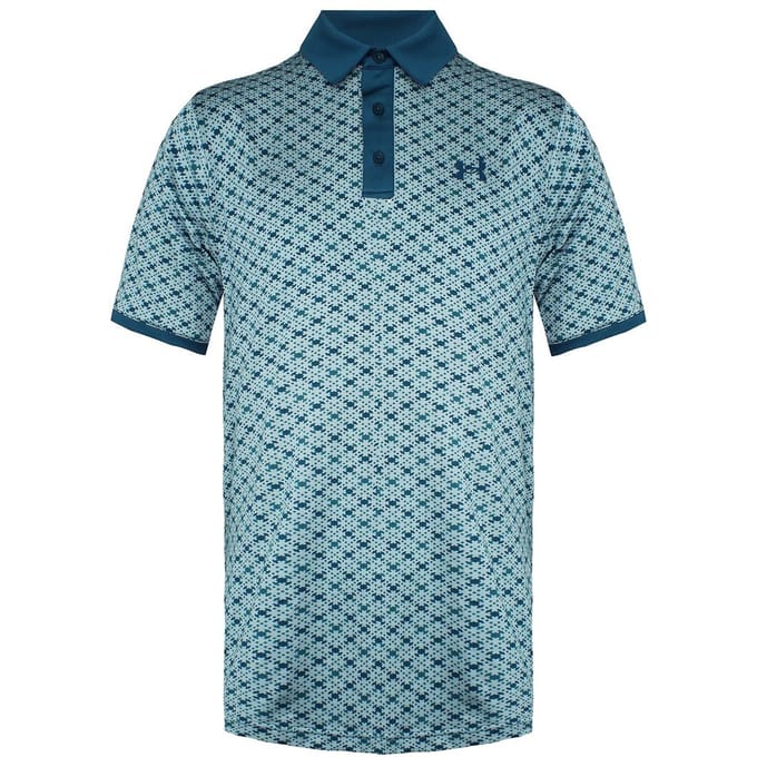 Under Armour Playoff 2.0 Heren Teal Saltire Poloshirt