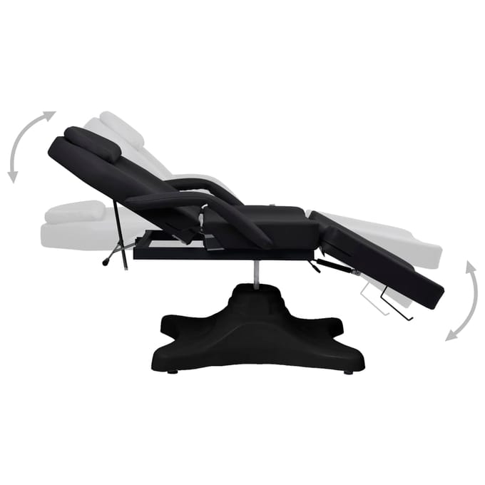 vidaXL - Massagetafel - 180x62x(86,5-118) - cm - zwart
