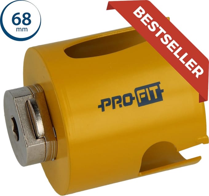 Pro-Fit Pro-fit hole saws with tct teeth and integrated click&drill AV / multimedia paneel 68 mm