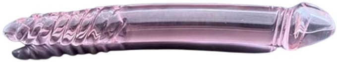 Grote glazen buttplug dildo - Prostaat - 2 stimulerende uiteinde - XXL - Glas - 23 bij 2.8CM