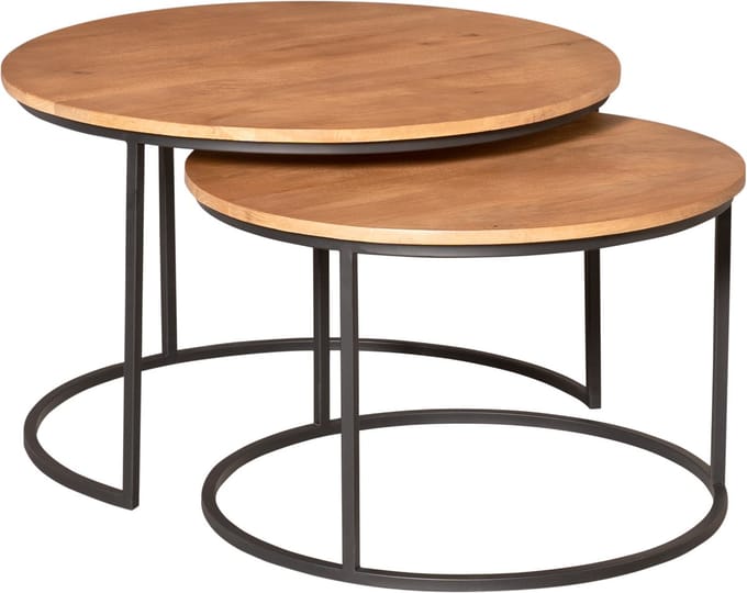 Starfurn - Salontafel Madison Natural - 70 cm - Set van 2