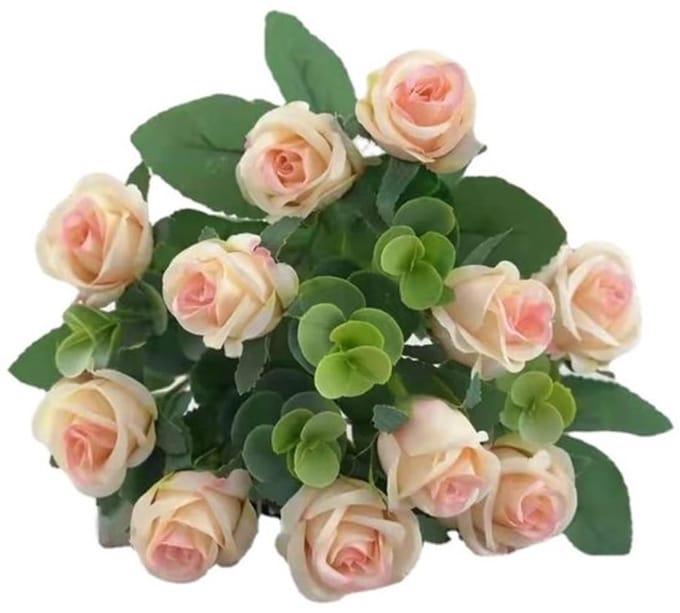 Allecto - Kunstbloemen - Zijde kunstroos - voor bruiloften - 11 stuks