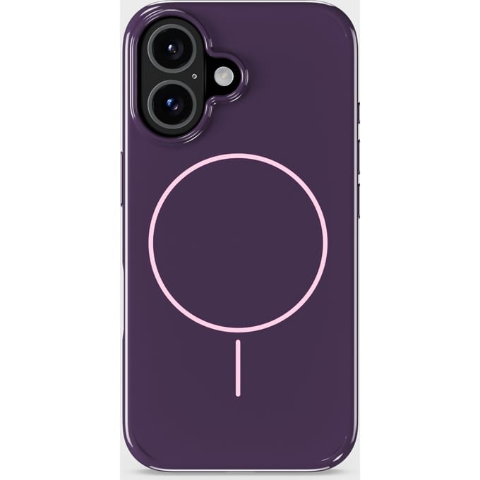 Phone Case Mono Deep Plum/Pink iPhone 16