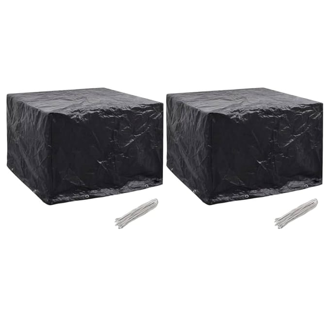 vidaXL - Tuinmeubelhoezen - 2 - st - 8 - ogen - 122x112x98 - cm