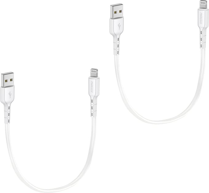 Usb kabel - Geschikt voor iPhone (Lightning) - 30cm kort