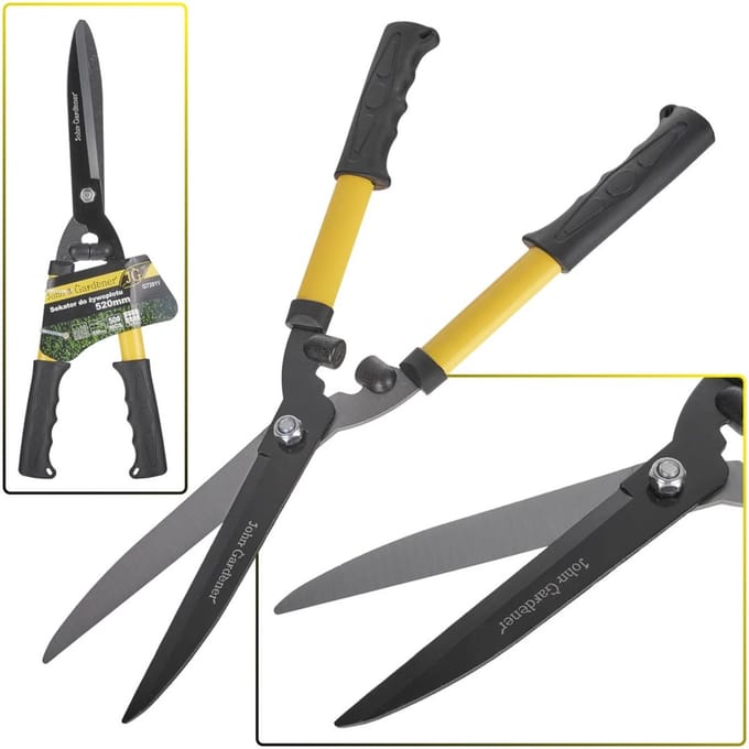 John Gardener Heggenschaar 520 mm - Teflon Gecoate Bladen - Ergonomische Handgrepen