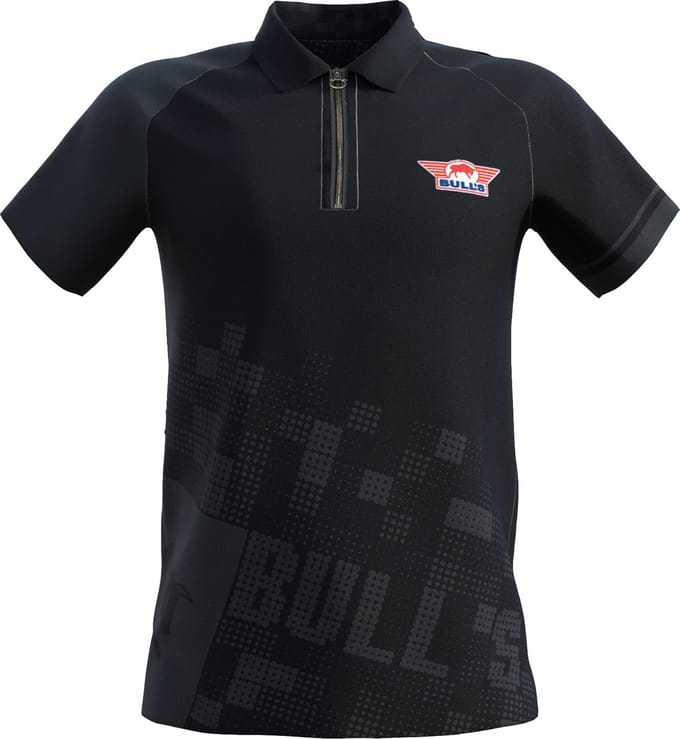 Bull's Plain Black Dart Polo 5XL