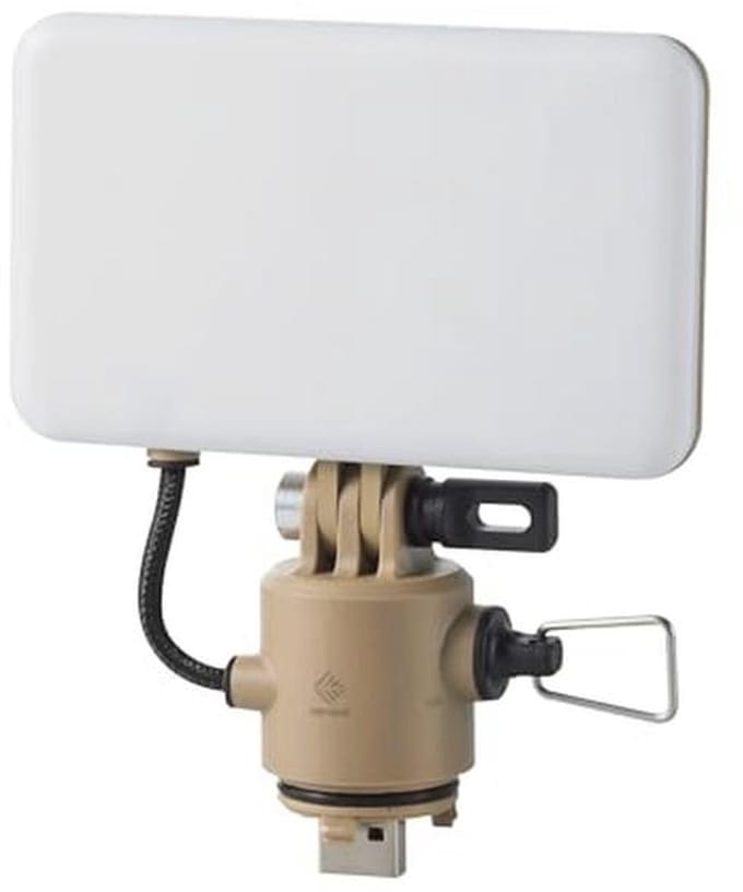 Dimbare LED-lamp voor buiten met mini-statief en USB-aansluiting - waterdicht en draagbaar