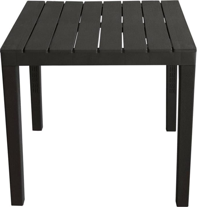 Tafel Bali 80 x 80 cm Anthraciet | Hoogte 72 cm