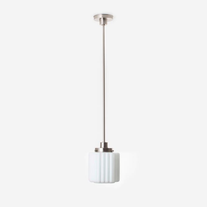 Hanglamp Thalia 20's Matnikkel - Art Deco Trade