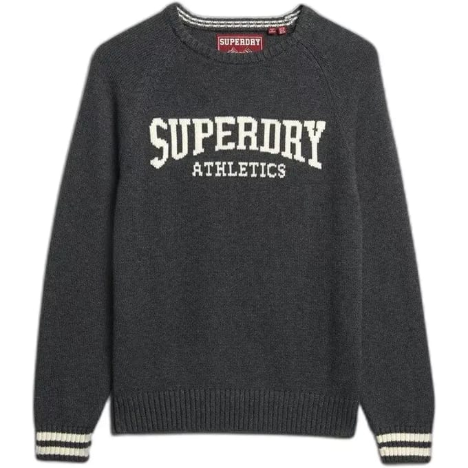 Superdry - Slouchy Intarsia Grafische Gebreide Trui - Dames - Sweaters