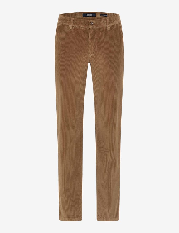 Eurex Heren Flatfrontbroek  Style THILO BEIGE, lichtbruin, maat 265U