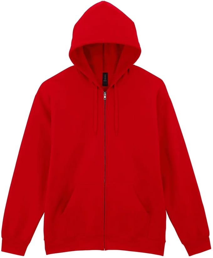 Hooded sweatshirt met rits Gildan