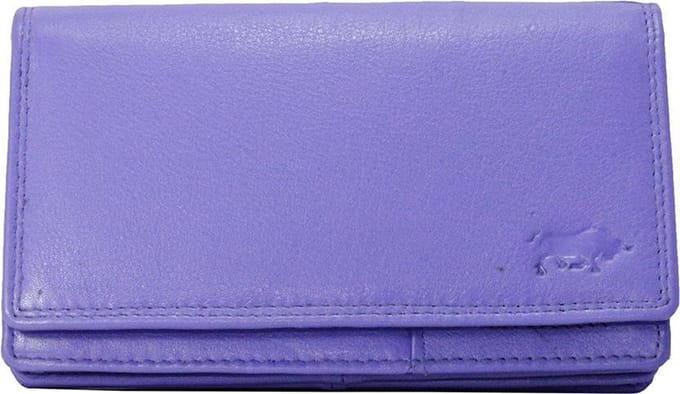 Leren Dames Portemonnee Paars Leer - Ideale Dames Portemonnee Paars Leer - 18 Pasje