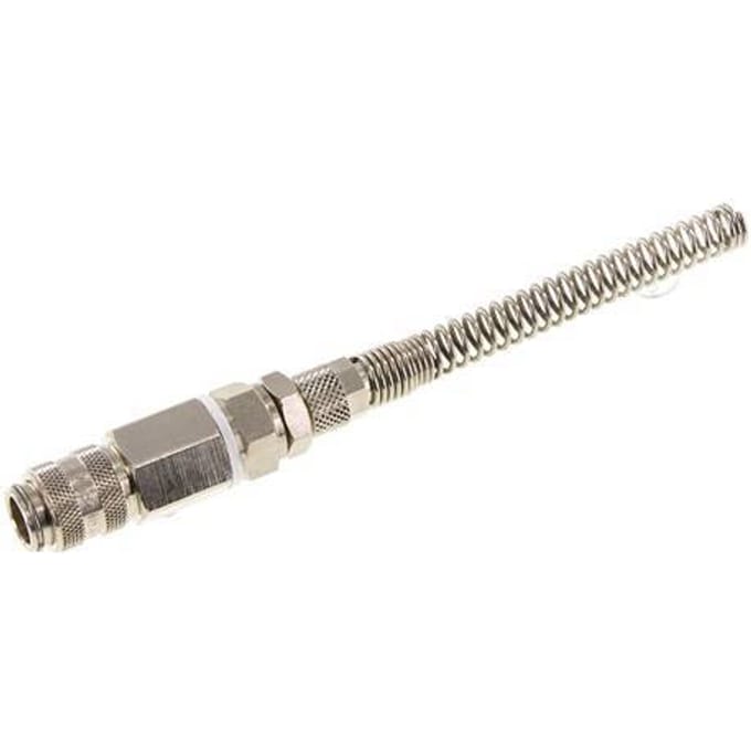 Vernikkeld Messing DN 5 Luchtkoppeling Snelkoppeling 4x6 mm Push-On Buigbescherming Draaibaar - CLS5-NPD-BN-4