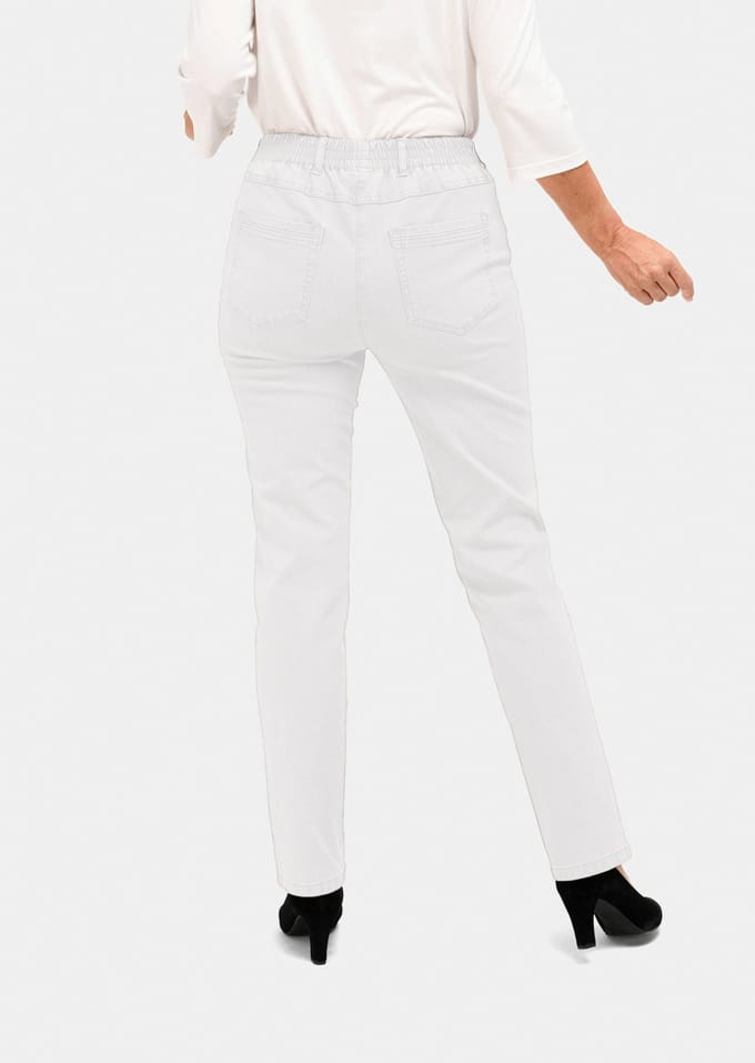 Jeansbroek - wit - Gr. 20 van Goldner Fashion