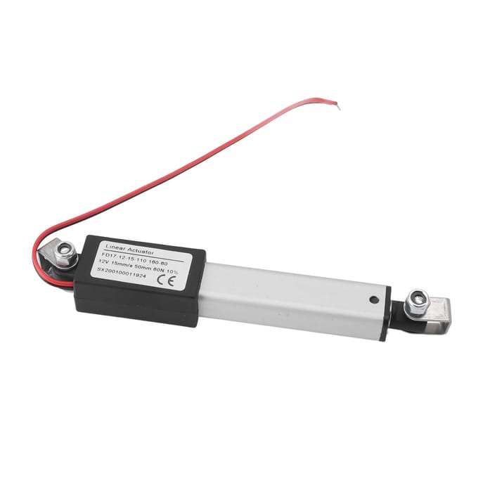 12V Elektrische Lineaire Actuator 50mm Slag 60N Belasting Compact Veelzijdig Mini Lineaire Actuator voor Robots