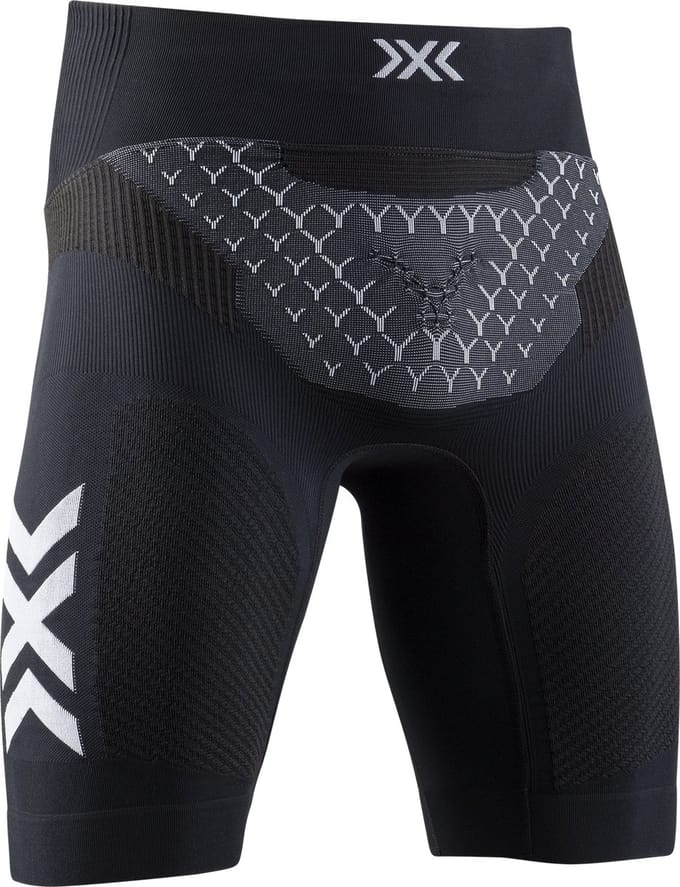 X-Bionic Twyce 4.0 Hardloopshort Heren Opal Black/Arctic White - Maat XL