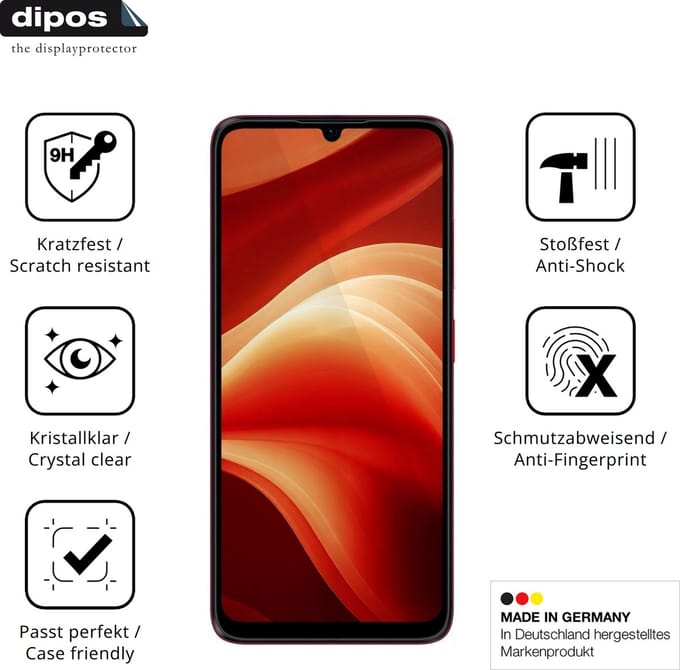 dipos – 2x Pantserfolie geschikt voor Aiplus AI+ Nova 2 5G | 9H Screenprotector