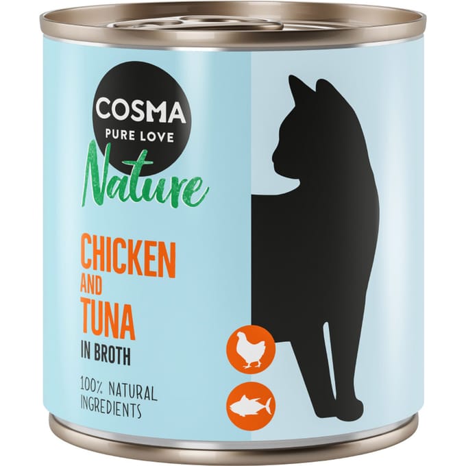6x280g Nature Kipfilet & Tonijn Cosma Kattenvoer