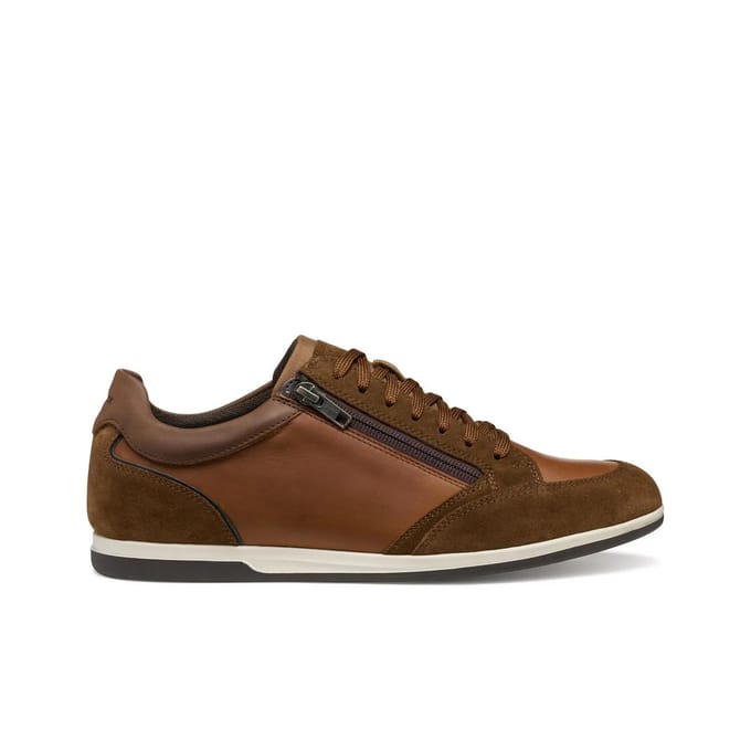 GEOX RENAN HEREN Sneakers - COGNAC - Maat 42