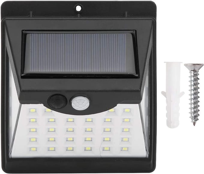 40 LED Buitenlamp op Zonne-energie met Bewegingssensor en Verstelbare Spots