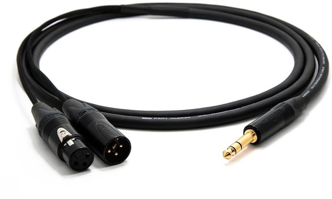 10 m Mogami 2930 Insertkabel - Neutrik TRS naar XLR voor Studio en Live