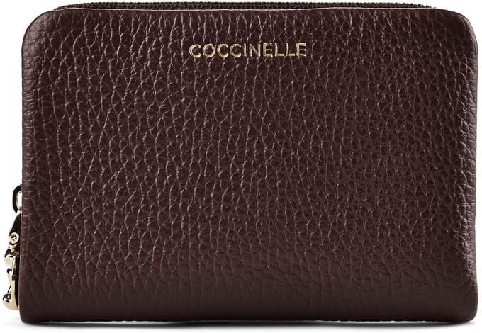 COCCINELLE Leren portemonnee C-Me Softy Wallet Berry donkerpaars