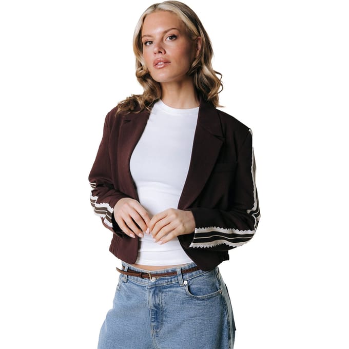Colourful Rebel Zoe Gathered Bottom Blazer