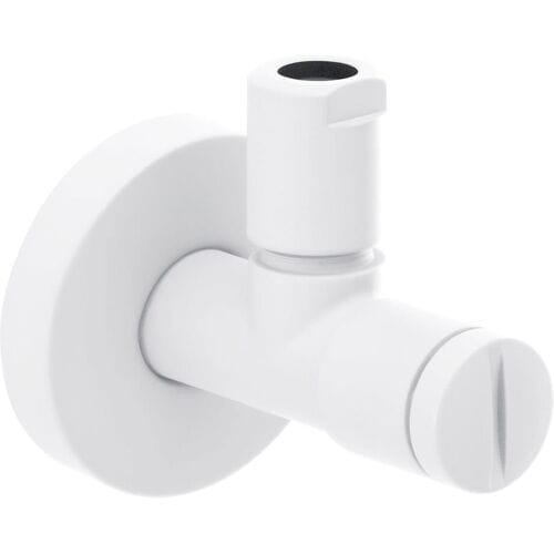 Herzbach DEEP WHITE DESIGN angle valve 23.954780.1.07