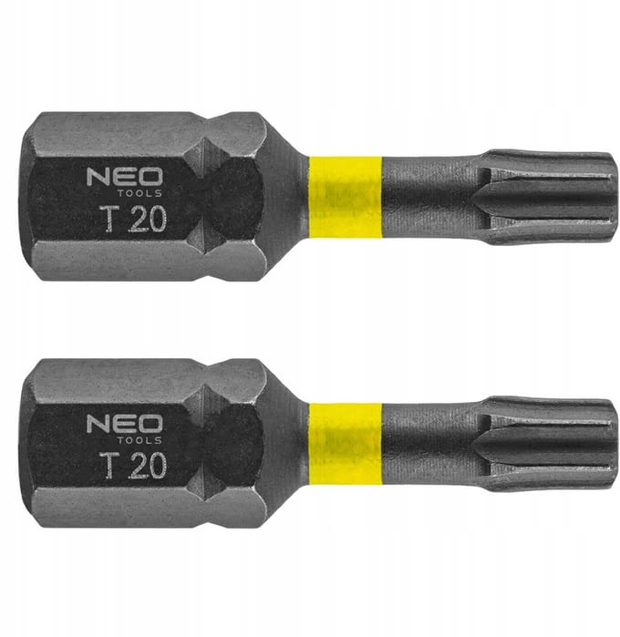 2x TX20 Slagmoerbitsen 25mm - NEO TOOLS