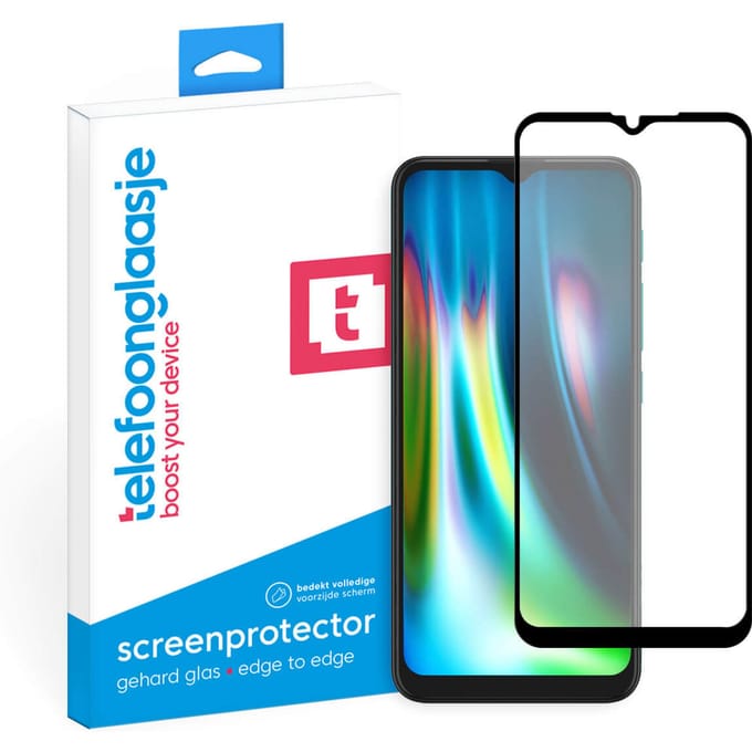 Motorola Moto G9 Play screenprotector gehard glas Edge to Edge