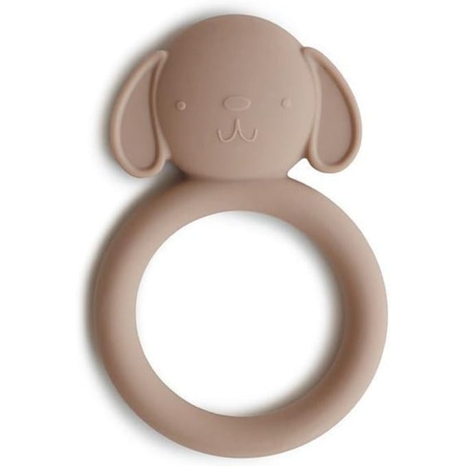 Mushie - Siliconen Bijtspeeltje - Bijtringen - Dog