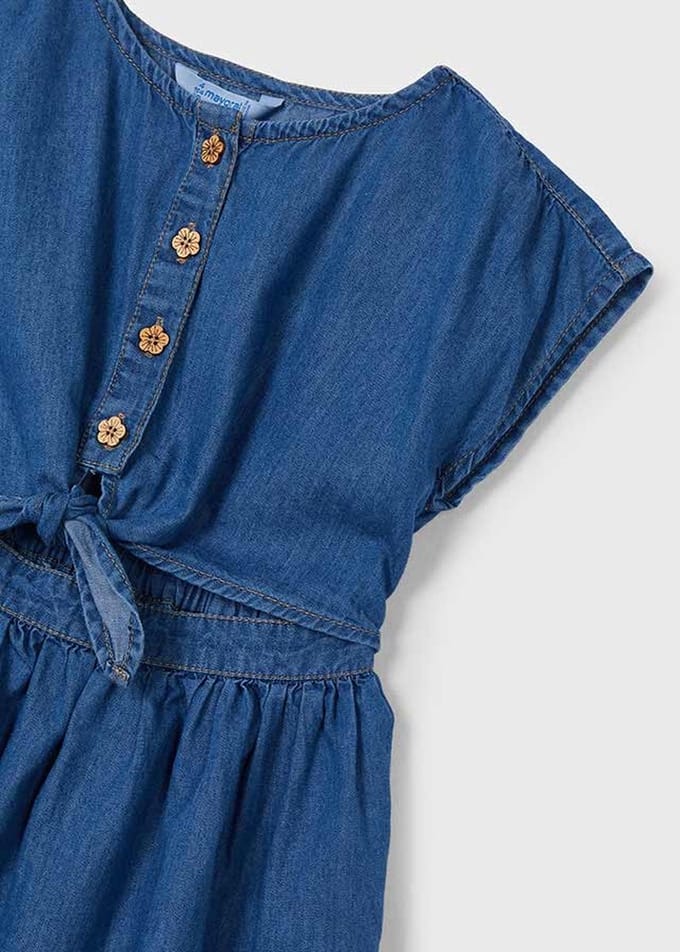 MAYORAL - Jurk - Maat 92 - Meisjes - blauw -