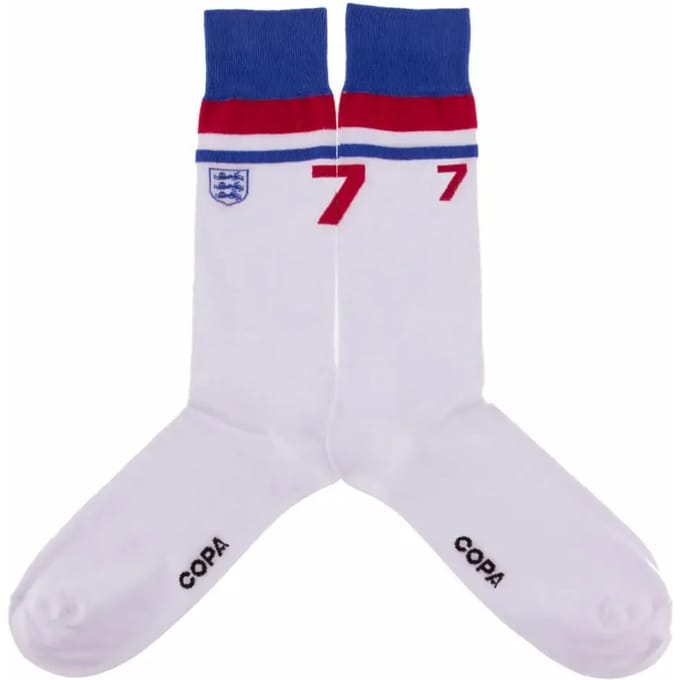 COPA - Engeland 1980 Casual Sokken - 40 - 46 - Wit